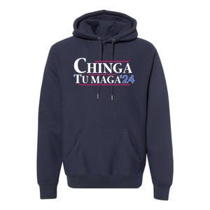 Chinga Tu Maga Premium Hoodie