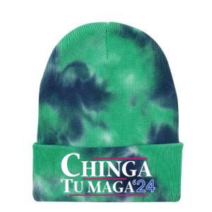 Chinga Tu Maga Tie Dye 12in Knit Beanie