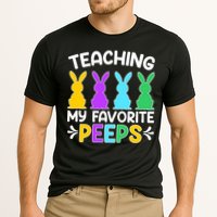 Cute Teaching My Favorite Peeps Happy Easter Day Teacher Cooling Performance Crew T-Shirt
