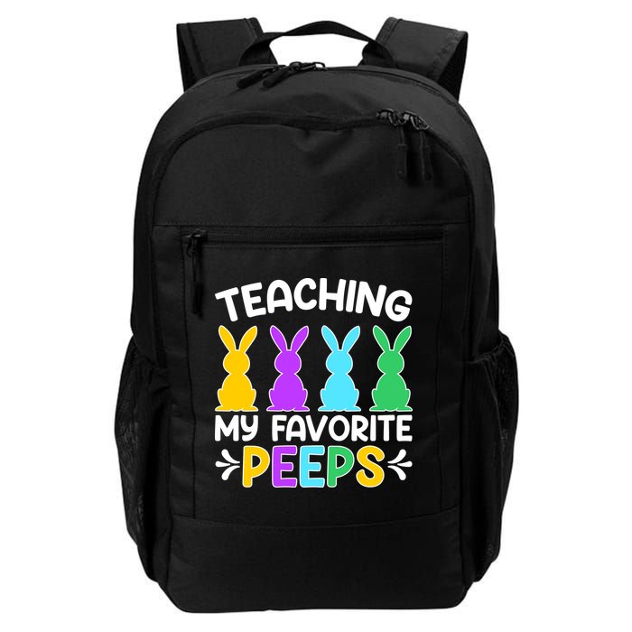Cute Teaching My Favorite Peeps Happy Easter Day Teacher Backpack