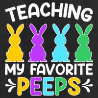 Cute Teaching My Favorite Peeps Happy Easter Day Teacher 11oz C Handle Ceramic Mug