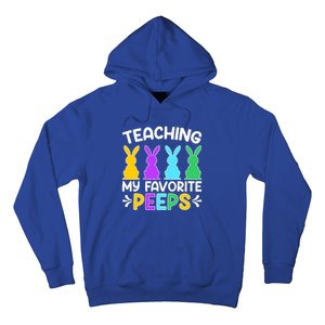 Cute Teaching My Favorite Peeps Happy Easter Day Teacher Hoodie