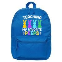 Cute Teaching My Favorite Peeps Happy Easter Day Teacher 16 in Basic Backpack