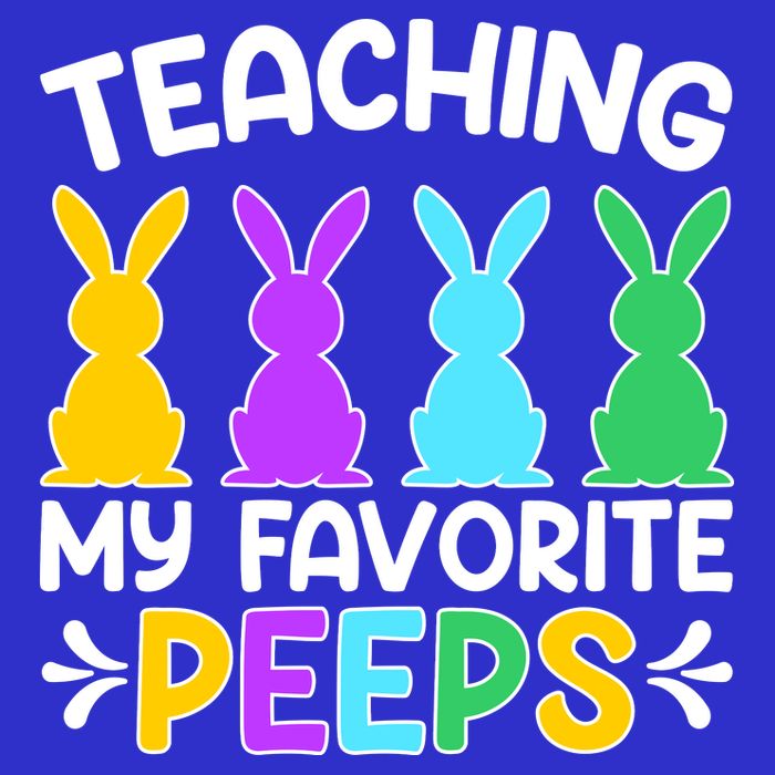 Cute Teaching My Favorite Peeps Happy Easter Day Teacher 16 in Basic Backpack