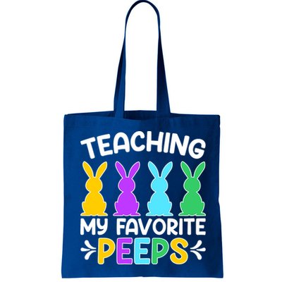 Cute Teaching My Favorite Peeps Happy Easter Day Teacher Bag
