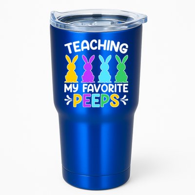 Cute Teaching My Favorite Peeps Happy Easter Day Teacher Tumbler