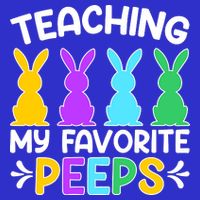 Cute Teaching My Favorite Peeps Happy Easter Day Teacher Baby Bodysuit