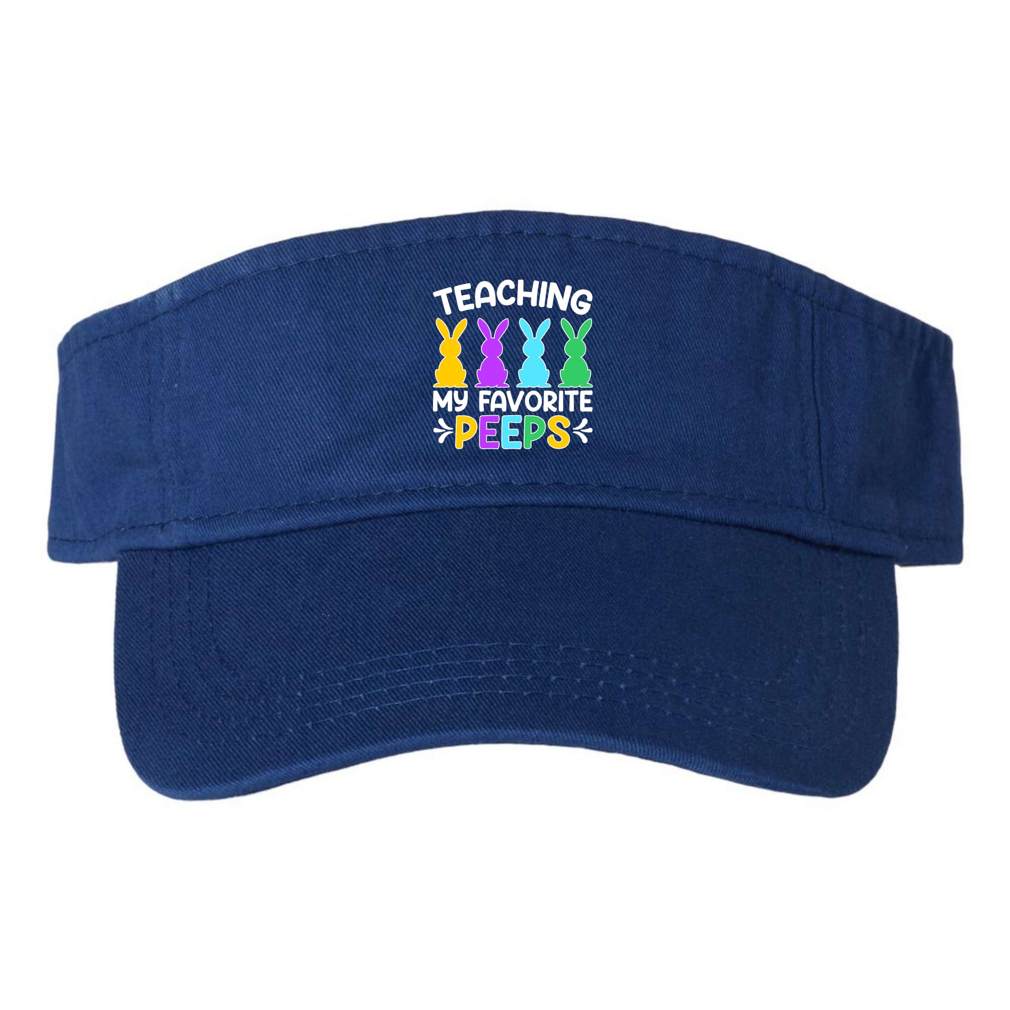 Cute Teaching My Favorite Peeps Happy Easter Day Teacher Visor