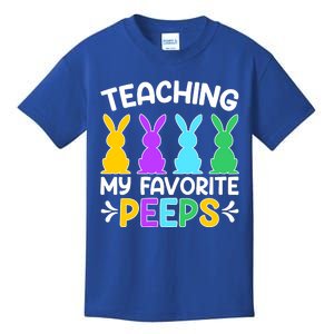 Cute Teaching My Favorite Peeps Happy Easter Day Teacher Kids T-Shirt