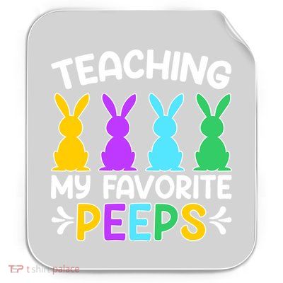 Cute Teaching My Favorite Peeps Happy Easter Day Teacher Permanent Decal Sticker