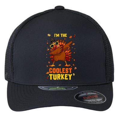 Coolest Turkey Matching Family Group Thanksgiving Party Pj Flexfit Unipanel Trucker Cap