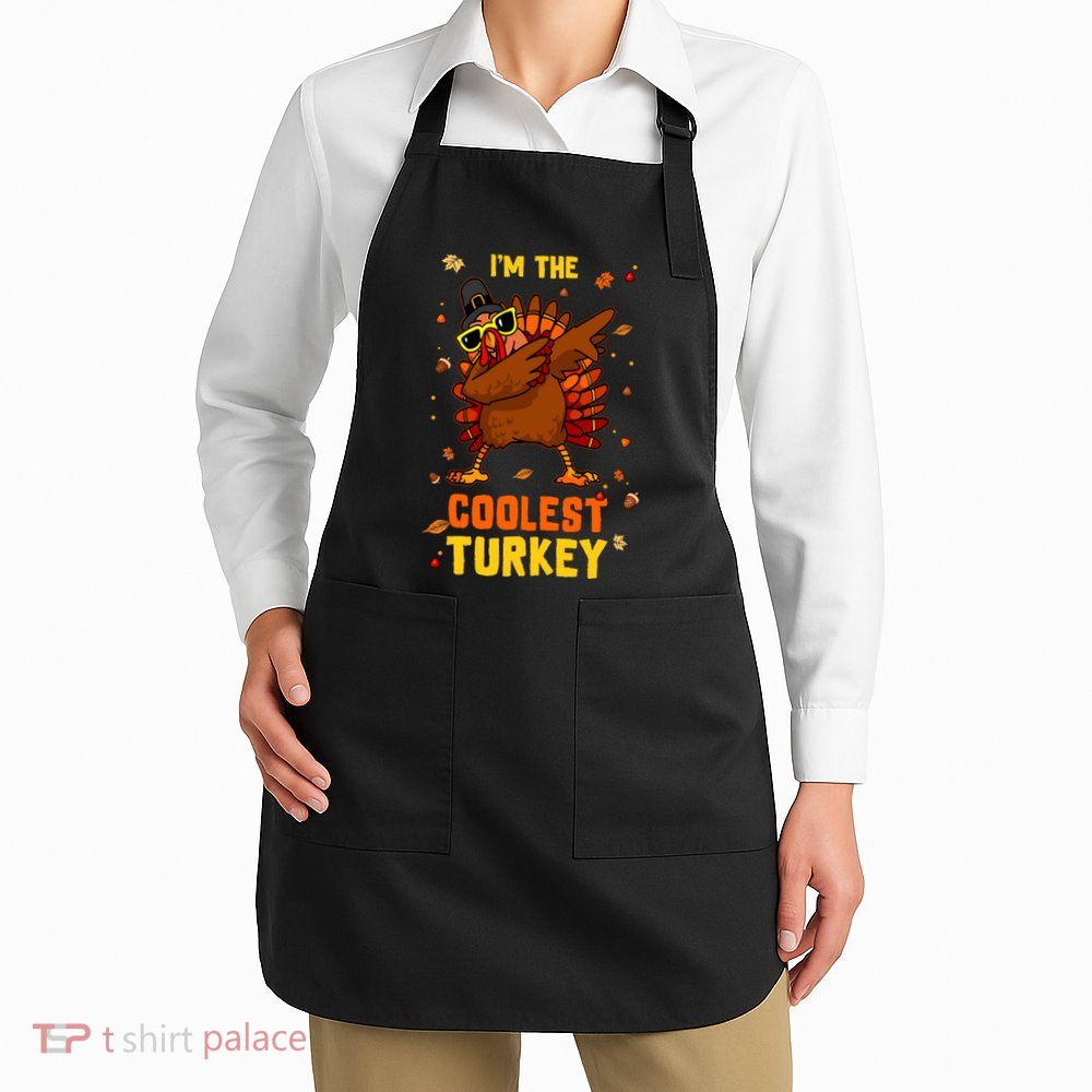Coolest Turkey Matching Family Group Thanksgiving Party Pj Apron