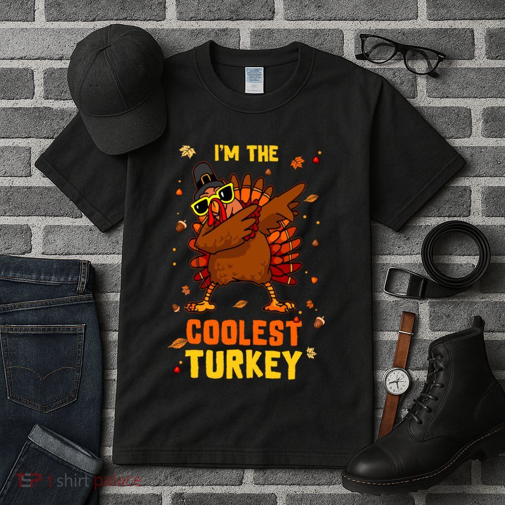 Coolest Turkey Matching Family Group Thanksgiving Party Pj Tall T-Shirt