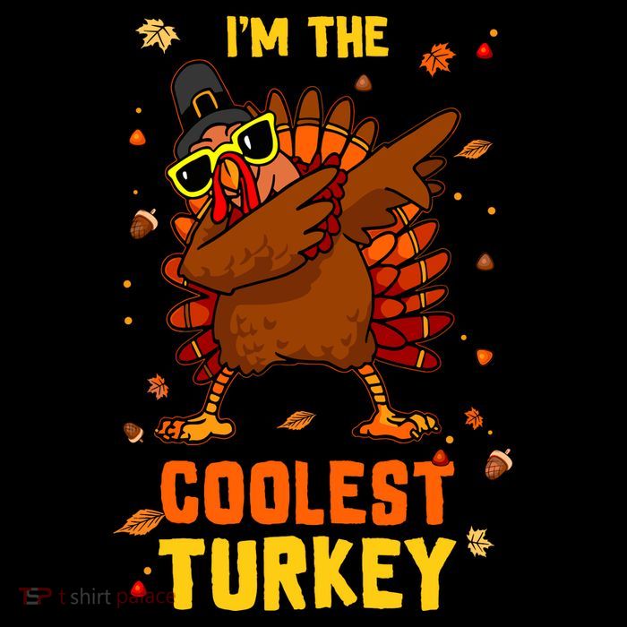 Coolest Turkey Matching Family Group Thanksgiving Party Pj Tall T-Shirt