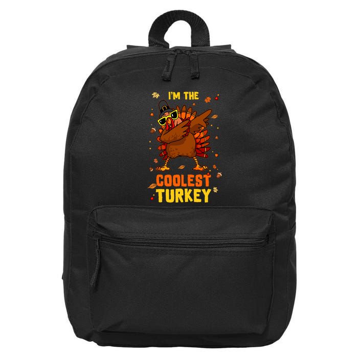 Coolest Turkey Matching Family Group Thanksgiving Party Pj 16 in Basic Backpack