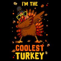 Coolest Turkey Matching Family Group Thanksgiving Party Pj 16 in Basic Backpack