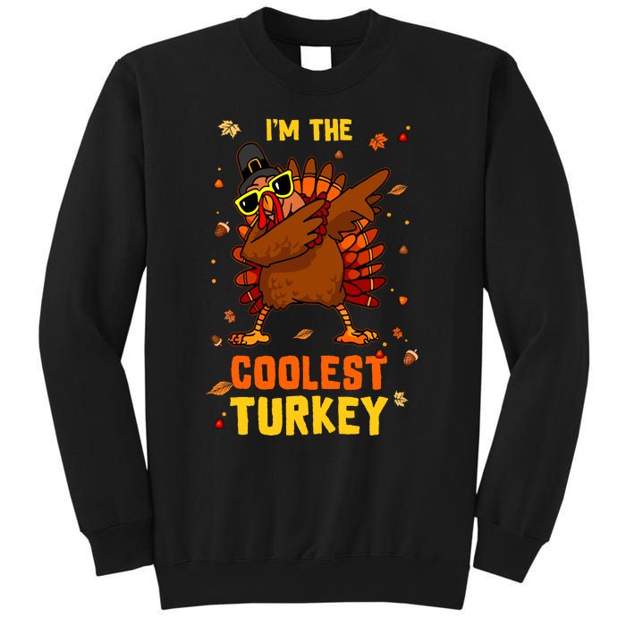 Coolest Turkey Matching Family Group Thanksgiving Party Pj Tall Sweatshirt