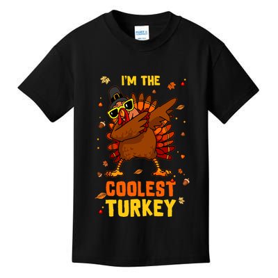 Coolest Turkey Matching Family Group Thanksgiving Party Pj Kids T-Shirt