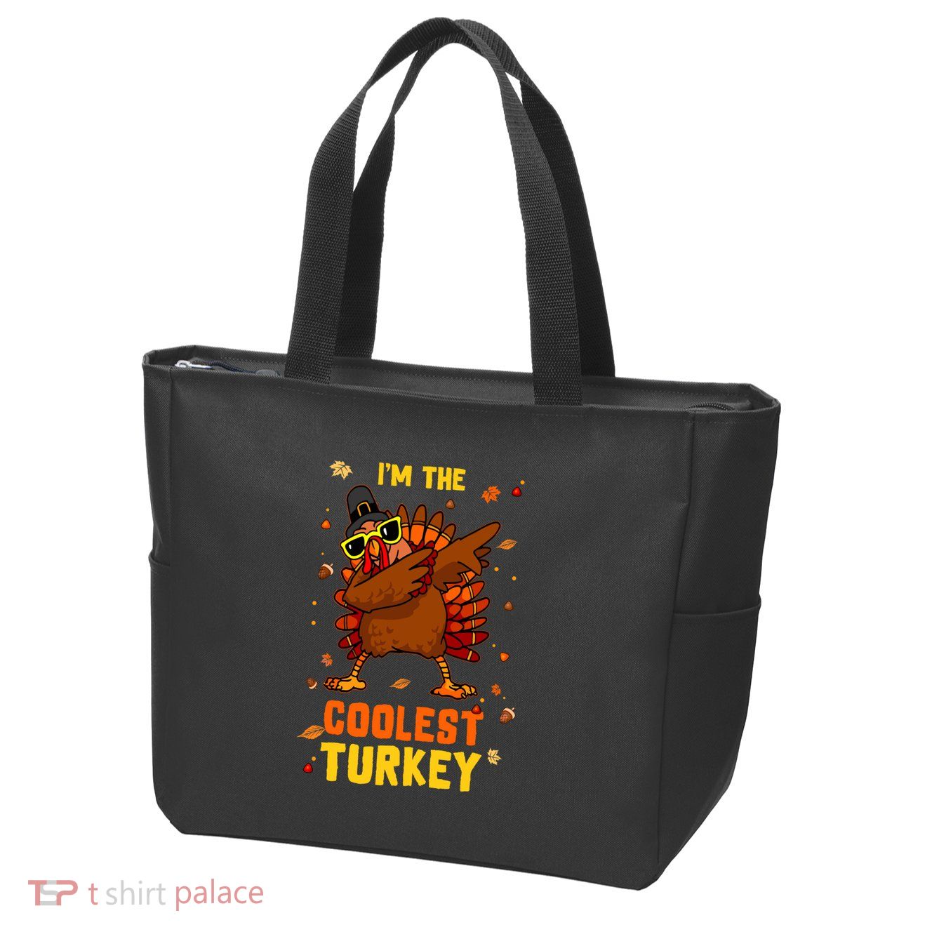 Coolest Turkey Matching Family Group Thanksgiving Party Pj Zip Tote Bag