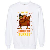 Coolest Turkey Matching Family Group Thanksgiving Party Pj Garment-Dyed Sweatshirt