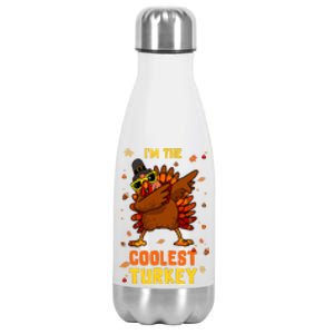 Coolest Turkey Matching Family Group Thanksgiving Party Pj Stainless Steel Insulated Water Bottle