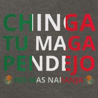 Chinga Tu Maga Patriotic Mexican Trump Cotton Canvas Backpack