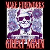 Cute Trump Make Fireworks Great Again 4th Of July 2025 Impact Tech Backpack