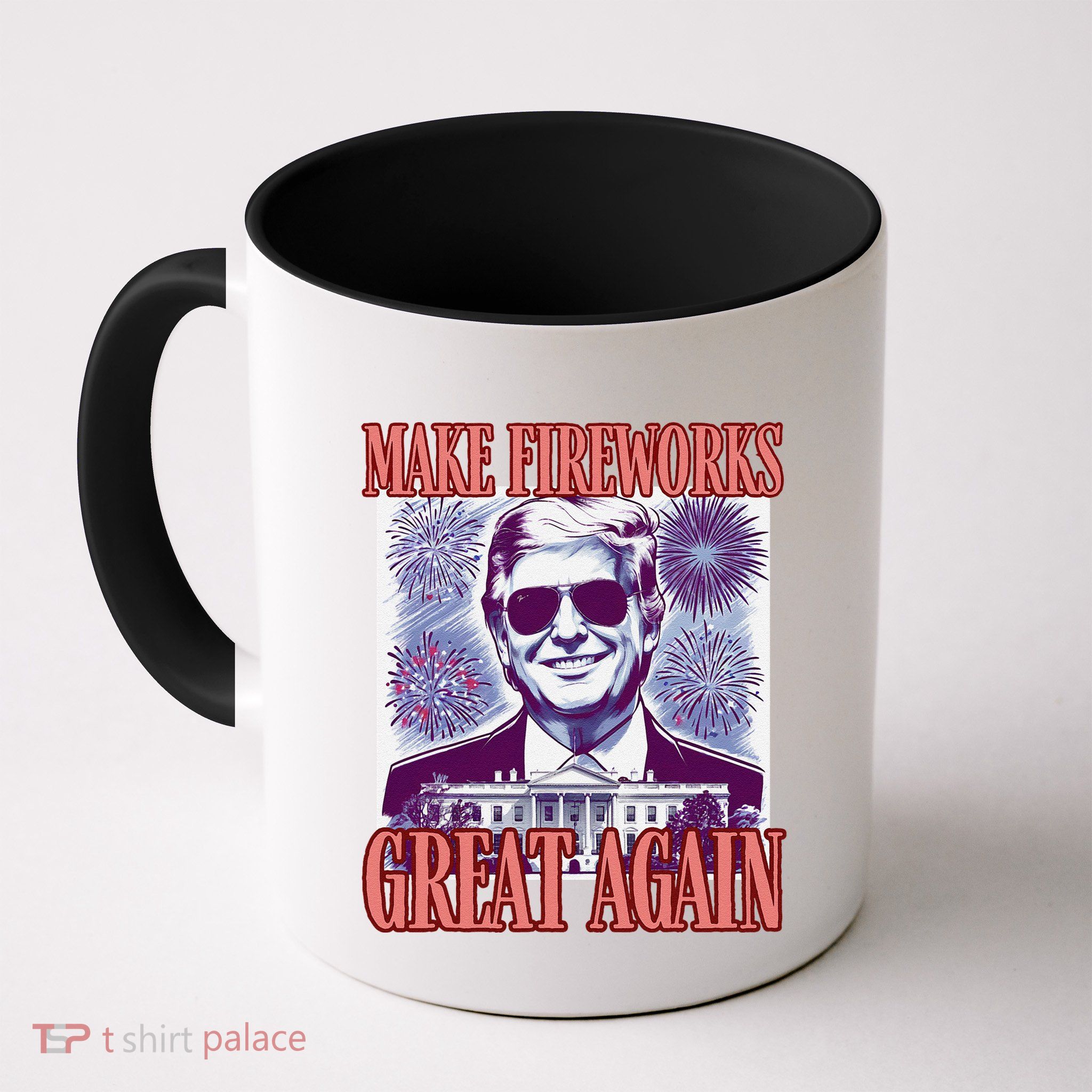Cute Trump Make Fireworks Great Again 4th Of July 2025 Mug