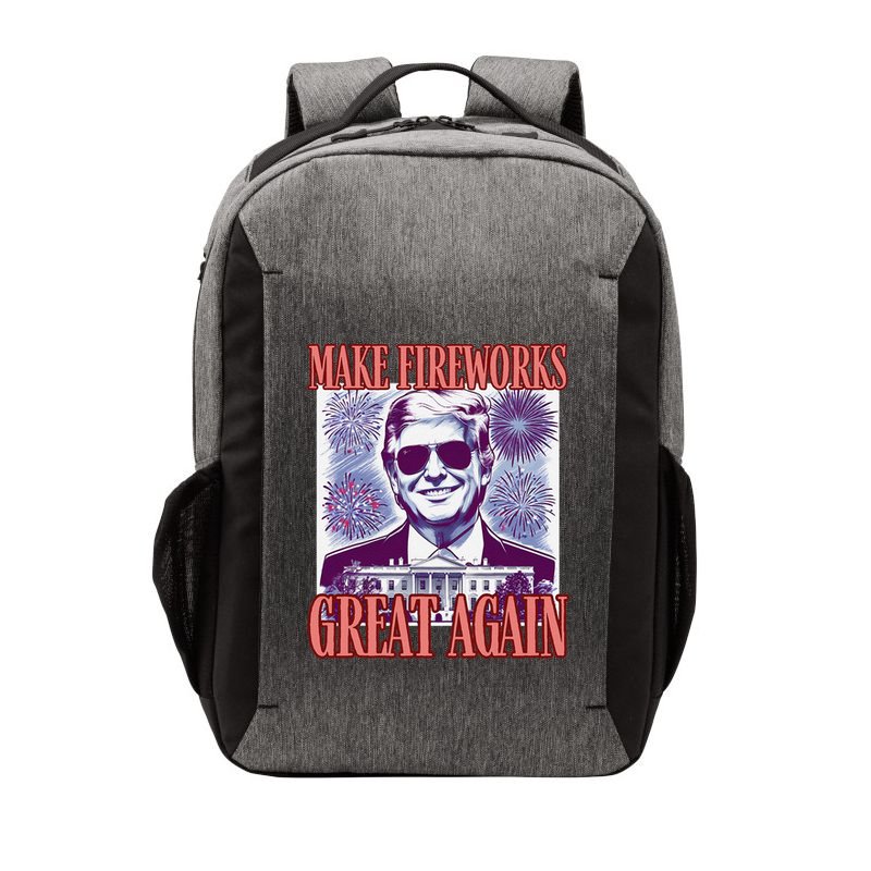 Cute Trump Make Fireworks Great Again 4th Of July 2025 Vector Backpack