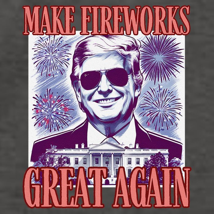 Cute Trump Make Fireworks Great Again 4th Of July 2025 Vector Backpack