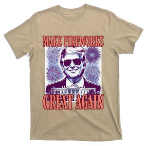 Cute Trump Make Fireworks Great Again 4th Of July 2025 T-Shirt