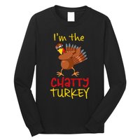 Chatty Turkey Matching Family Group Thanksgiving Party Long Sleeve Shirt