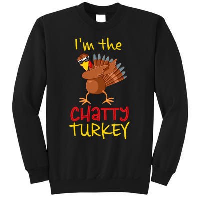 Chatty Turkey Matching Family Group Thanksgiving Party Sweatshirt