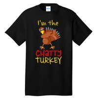 Chatty Turkey Matching Family Group Thanksgiving Party Tall T-Shirt