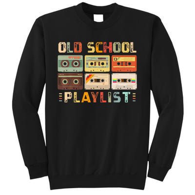 Cassette Tape Music 80s Retro Old School Playlist Sweatshirt