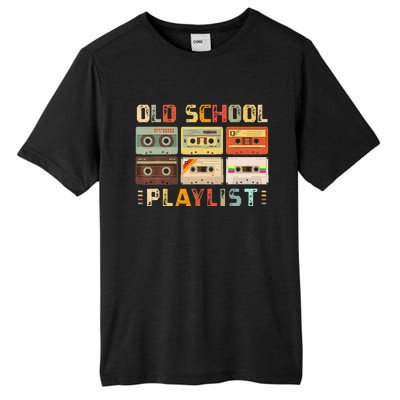 Cassette Tape Music 80s Retro Old School Playlist Tall Fusion ChromaSoft Performance T-Shirt