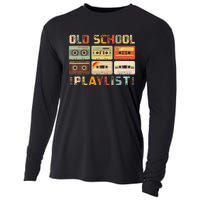 Cassette Tape Music 80s Retro Old School Playlist Cooling Performance Long Sleeve Crew