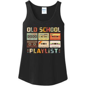 Cassette Tape Music 80s Retro Old School Playlist Ladies Essential Tank