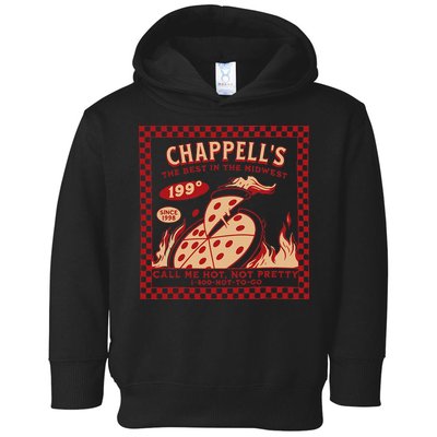Chappell The Midwest Call Me Hot Retro Pizza Hot To Go Gift Toddler Hoodie