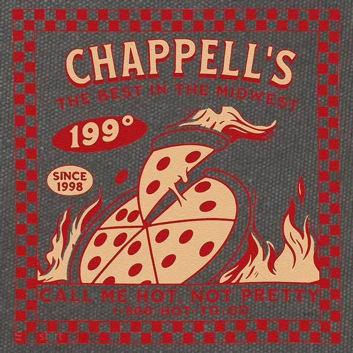 Chappell The Midwest Call Me Hot Retro Pizza Hot To Go Gift Cotton Canvas Backpack