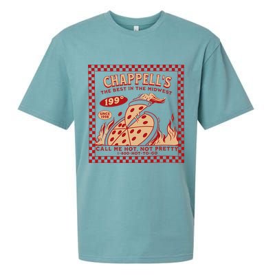 Chappell The Midwest Call Me Hot Retro Pizza Hot To Go Gift Sueded Cloud Jersey T-Shirt