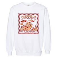 Chappell The Midwest Call Me Hot Retro Pizza Hot To Go Gift Garment-Dyed Sweatshirt