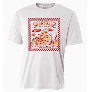 Chappell The Midwest Call Me Hot Retro Pizza Hot To Go Gift Cooling Performance Crew T-Shirt