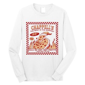 Chappell The Midwest Call Me Hot Retro Pizza Hot To Go Gift Long Sleeve Shirt