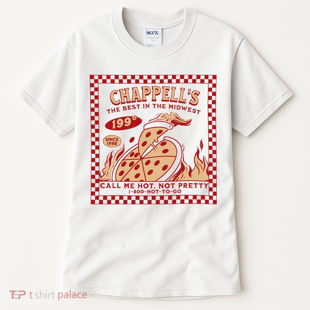 Chappell The Midwest Call Me Hot Retro Pizza Hot To Go Gift Tall T-Shirt