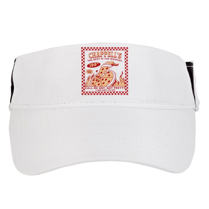 Chappell The Midwest Call Me Hot Retro Pizza Hot To Go Gift Adult Drive Performance Visor