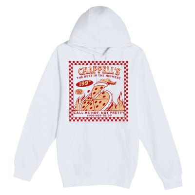 Chappell The Midwest Call Me Hot Retro Pizza Hot To Go Gift Premium Pullover Hoodie
