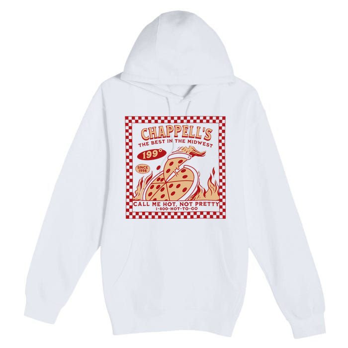 Chappell The Midwest Call Me Hot Retro Pizza Hot To Go Gift Premium Pullover Hoodie