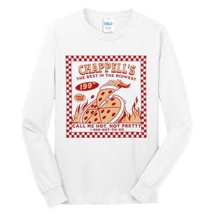 Chappell The Midwest Call Me Hot Retro Pizza Hot To Go Gift Tall Long Sleeve T-Shirt