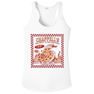 Chappell The Midwest Call Me Hot Retro Pizza Hot To Go Gift Ladies PosiCharge Competitor Racerback Tank